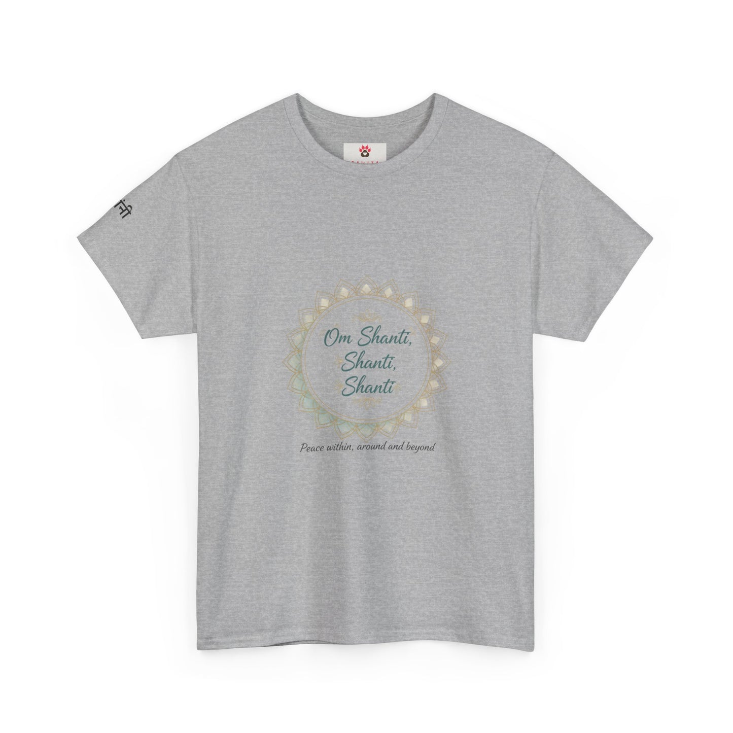 Chant Circle T‑Shirt – "Om Shanti, Shanti, Shanti" Peace Tee