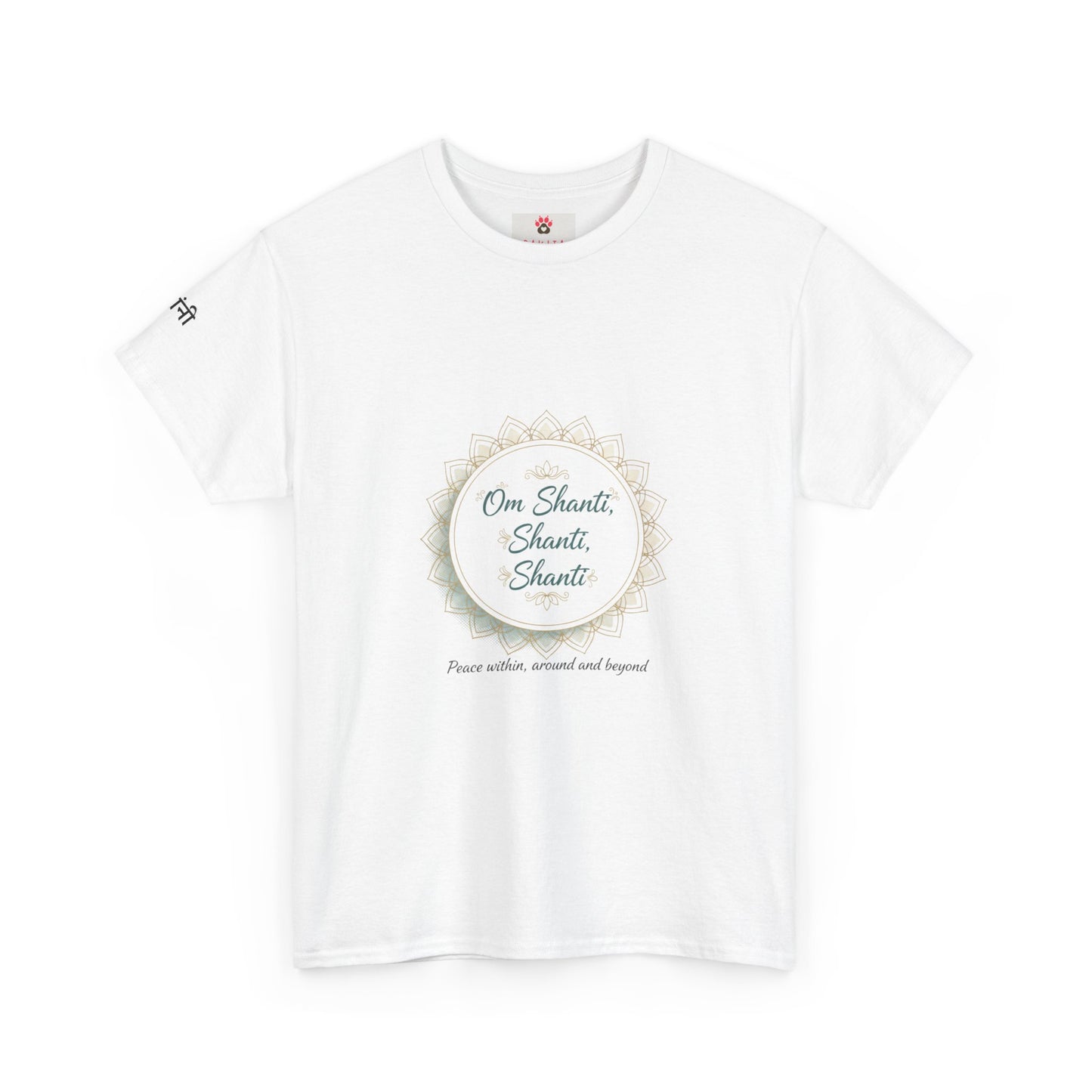 Chant Circle T‑Shirt – "Om Shanti, Shanti, Shanti" Peace Tee