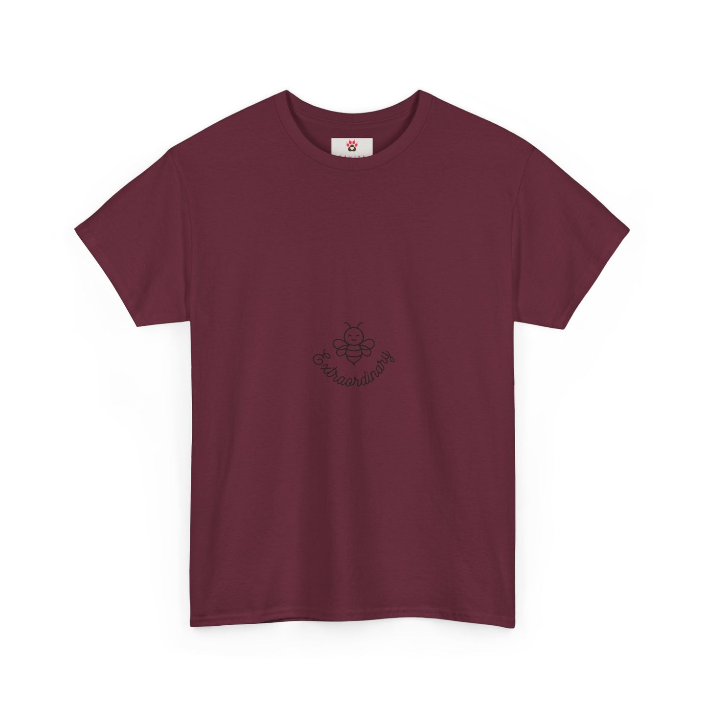 Bee With Words "Beekeeper" White Tee — Minimal Embroidered Bee Graphic Shirt