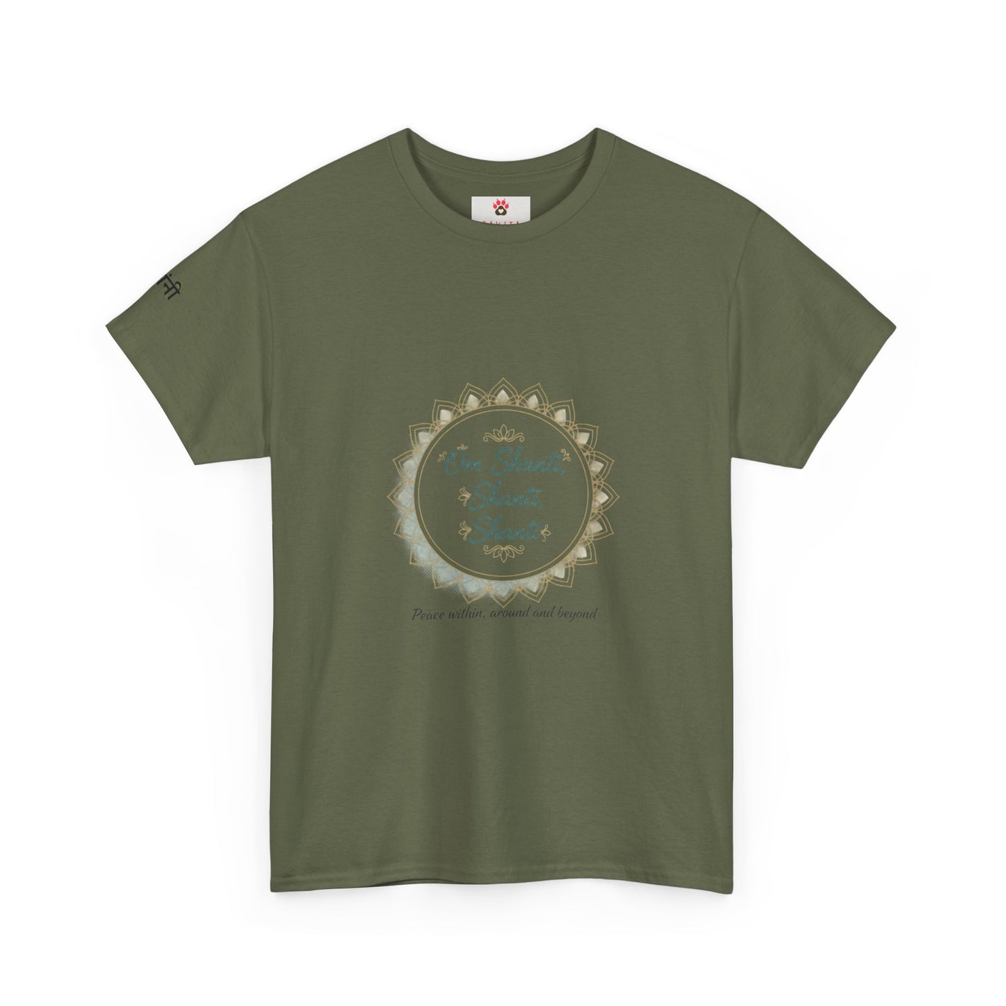 Chant Circle T‑Shirt – "Om Shanti, Shanti, Shanti" Peace Tee