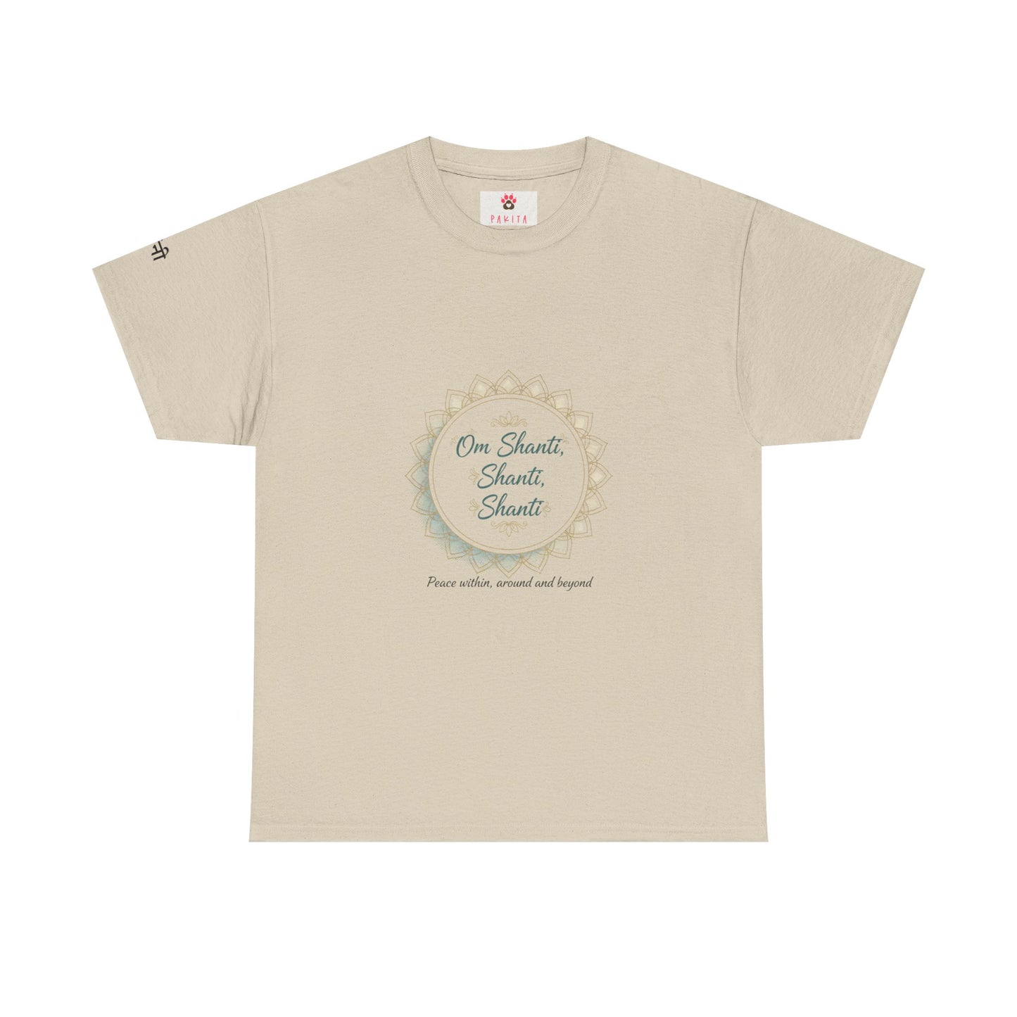 Chant Circle T‑Shirt – "Om Shanti, Shanti, Shanti" Peace Tee