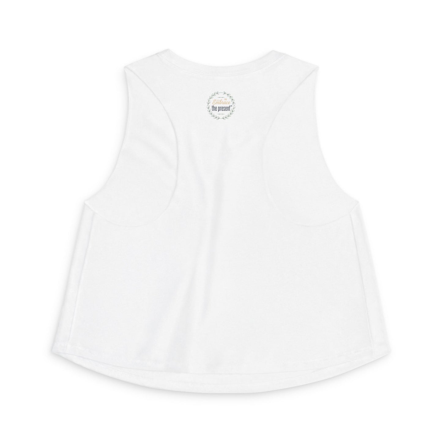 Meditation Tree Crop Top — "Imperfection is Reality" Spiritual Yoga Tank