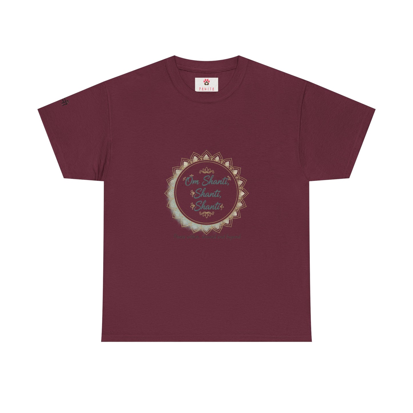 Chant Circle T‑Shirt – "Om Shanti, Shanti, Shanti" Peace Tee