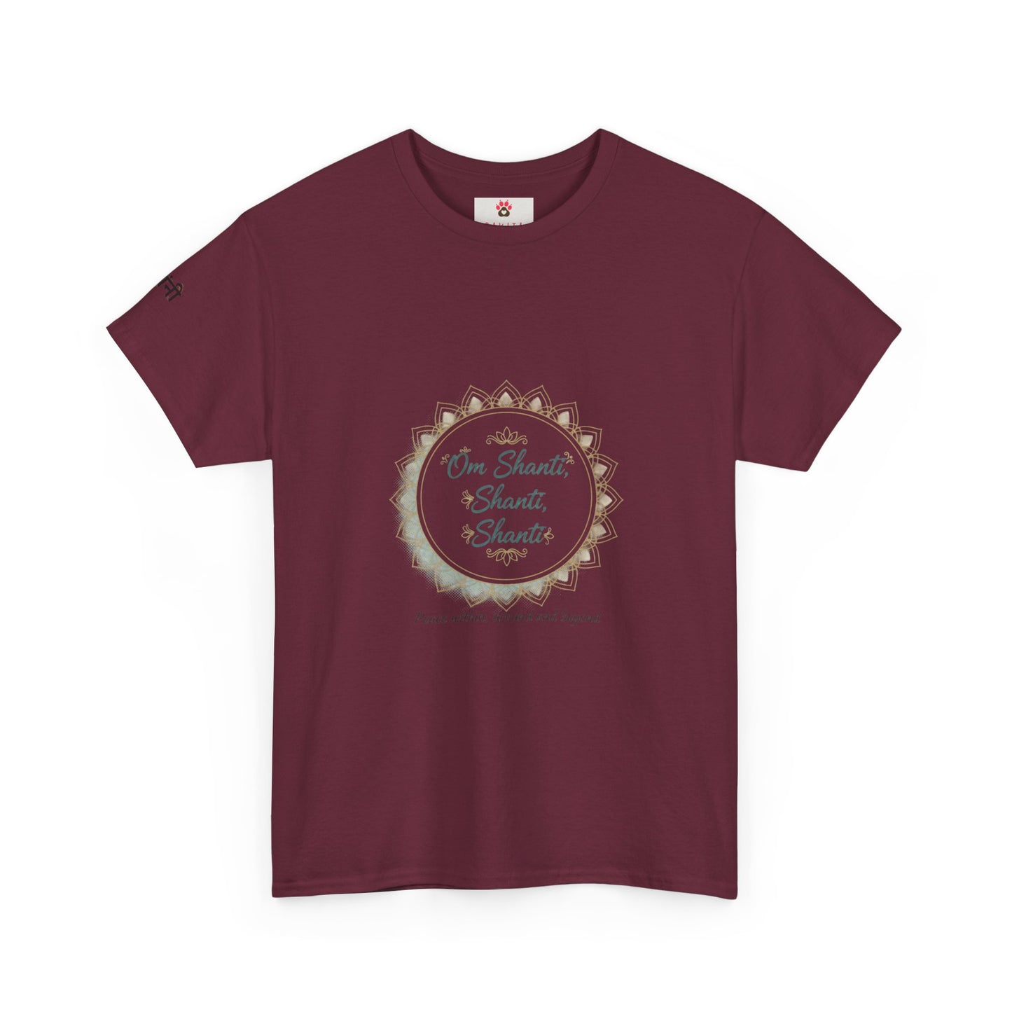 Chant Circle T‑Shirt – "Om Shanti, Shanti, Shanti" Peace Tee
