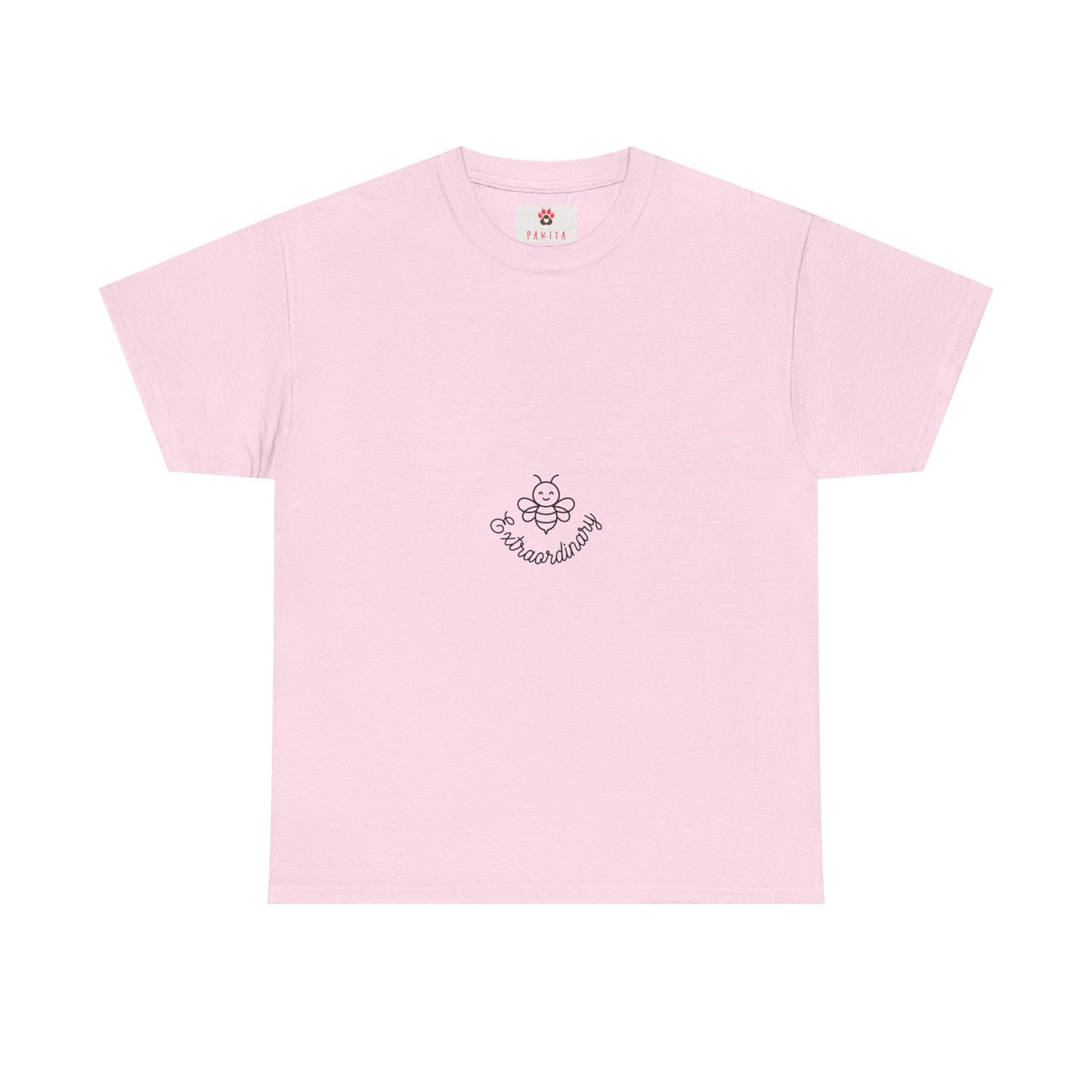 Bee With Words "Beekeeper" White Tee — Minimal Embroidered Bee Graphic Shirt