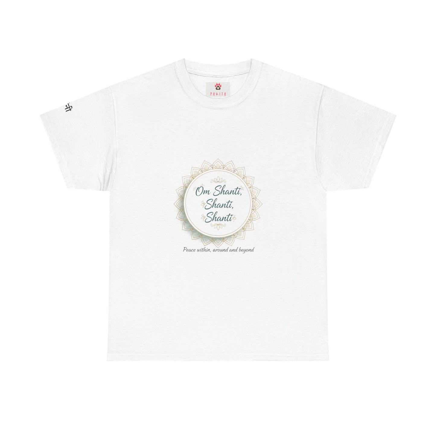 Chant Circle T‑Shirt – "Om Shanti, Shanti, Shanti" Peace Tee
