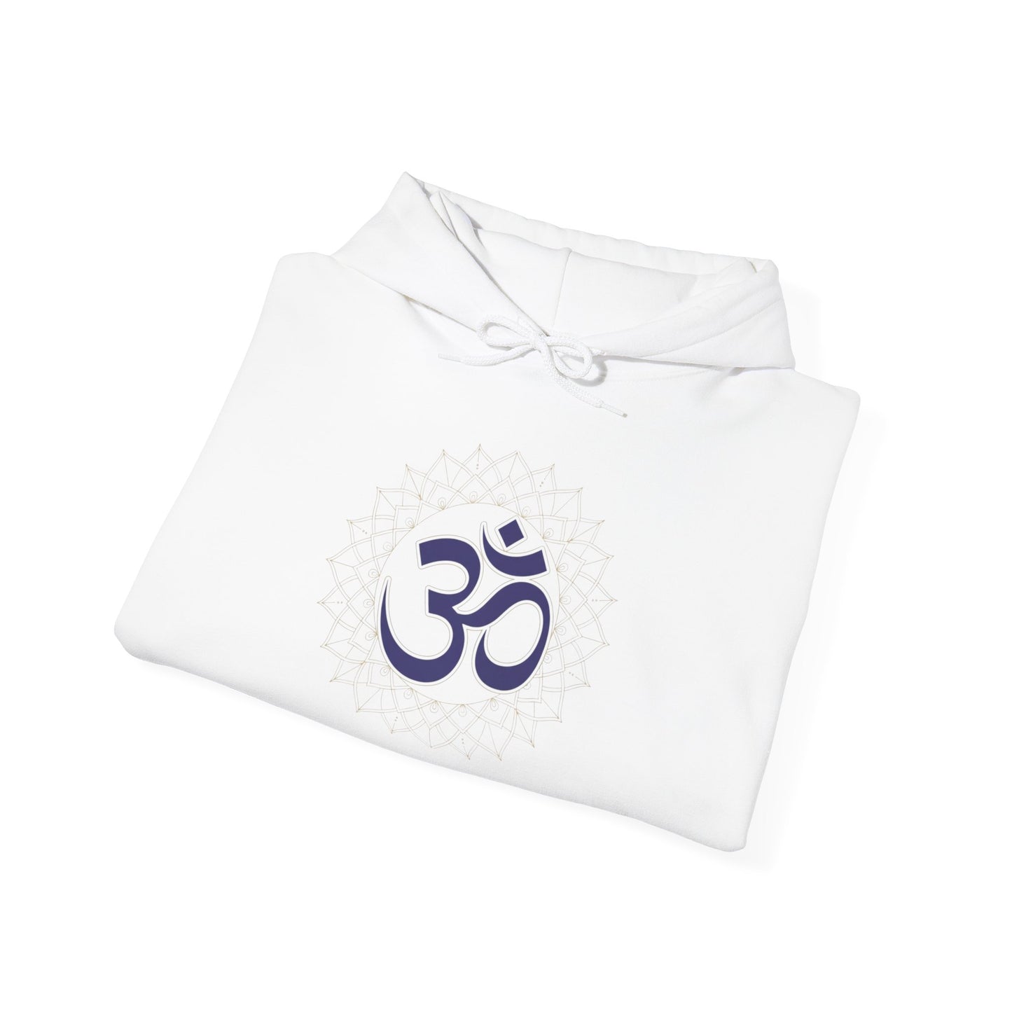 OM Symbol Hoodie — Spiritual Yoga Hoodie with Sanskrit "Shanti" Sleeve Design