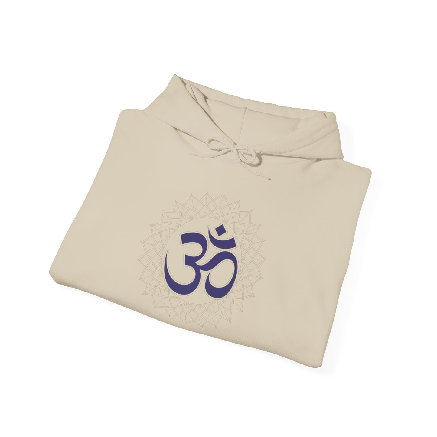 OM Symbol Hoodie — Spiritual Yoga Hoodie with Sanskrit "Shanti" Sleeve Design