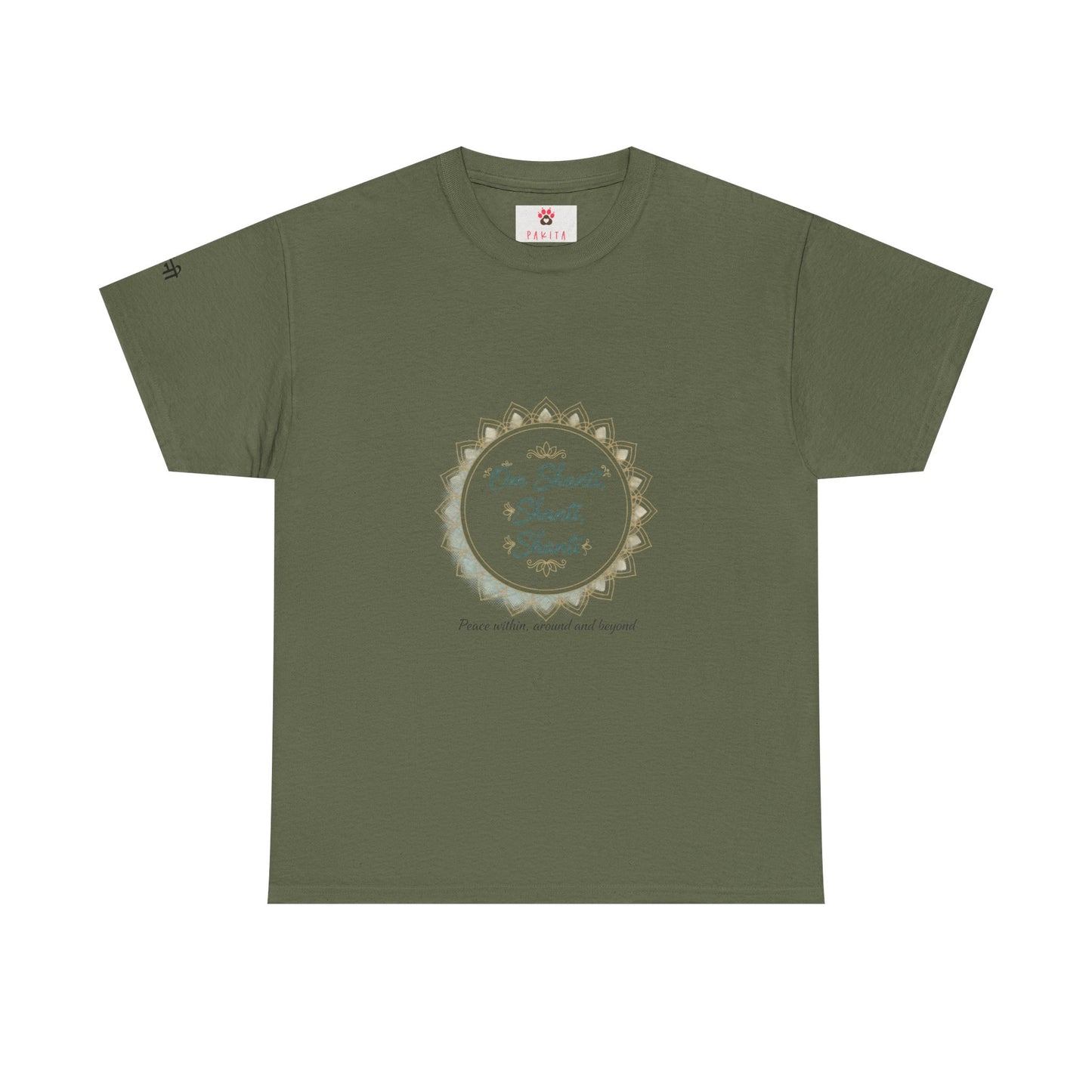 Chant Circle T‑Shirt – "Om Shanti, Shanti, Shanti" Peace Tee